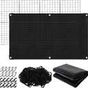 Cargo Net for Pickup Truck Bed 4' x 6' Stretches to 8' x 12' Mesh Bungee Net Cargo Netting with Portable Truck Bed Tarp Cargo Net for Daily and Rainy Day Loading of Trucks