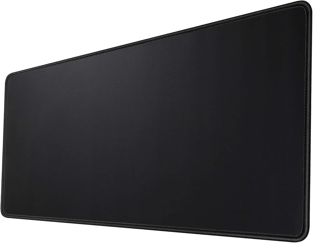 Gaming Mouse Mat/Mouse Pad 23.6x11.8x0.12Inch | XXL Mouse pad | Table mat/Large Size | Improved Precision and Speed | Rubber Base for Stable Grip on Smooth Surfaces Non-Slip (60x30Black004)