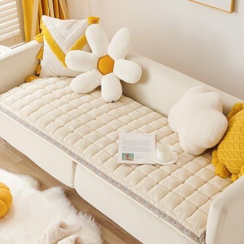 Awjcsv Dog Couch Cover Protector, Couch Cover for Dogs Washable, Pet Couch Covers for Sofa, Non Slip Dog Bed Sofa Cover (Beige, 27.6" x 59.1")