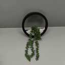 Der Rose 2 Pack Fake Plants Hanging Artificial Succulents Plants in Black Pots for Living Room Bathroom Accessories Boho Farmhouse Wall Decor