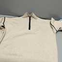 ANRABESS Womens Quarter Zip Sweaters Fall Long Sleeve V Neck Shirts Collared Business Casual Tops Knit Pullover Sweatshirts Almond M