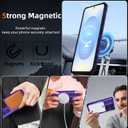 for Samsung Galaxy S25 Case Compatible Wireless Charging Magnetic,with 1 Screen Protector,for S25 Phone Case Built-in 360Kickstand Ring Military Grade Shockproof Heavy Duty Protection Purple