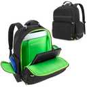 PGmoon Console Backpack Compatible with PS5/PS5 Pro/PS5 Slim, Travel Carrying Case Bag with Protective Liner, Fits 15.6 Laptop, Controllers and Most Gaming Accessories (Patent Design)