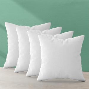 Trendy Home 16x16 Throw Pillow Insert (Set of 4, White) Bed and Couch Pillows Stuffer Hypoallergenic, Decorative Home Outdoor Sofa Pillow Filler (Non Woven, 4 Pack)