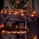 Flickering Flame Light Bulbs 1W, C7 E12 Incandescent (12 Pack), UL Listed 2200K Orange, Candelabra Bulbs for Window Candles, Chandeliers, Halloween Night Lights, C7 String Light Replacement