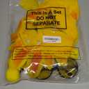 3 Pcs Large Dog Halloween Costume Set Includes Sunflower Headband Outfits Bee Antenna Headband and Bee Sunglasses for Large Dogs Cosplay Costume Accessories Halloween Party Supplies