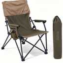 SUNNYFEEL Oversized Camping Chair, High Back Heavy Duty Support 350 LBS, Fixed back
