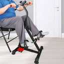 Pedal Exerciser Bike Hand Arm Leg and Knee Peddler Adjustable Fitness Equipment for Seniors, Elderly Home Dual Pedal Exercise Bike for Total Body - Great Gift for Elderly Rehab