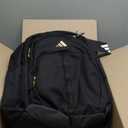 adidas Prime Backpack for Work, Travel Bag for Women and Men with Padded Compartment for Laptop (One Size, Black/Gold Metallic)