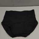 MISSWHO Cotton High Waisted Women Underwear Soft Briefs Full Coverage Comfy Ladies Panties (Regular & Plus Size) (Medium, 5 Pack=black-a1)