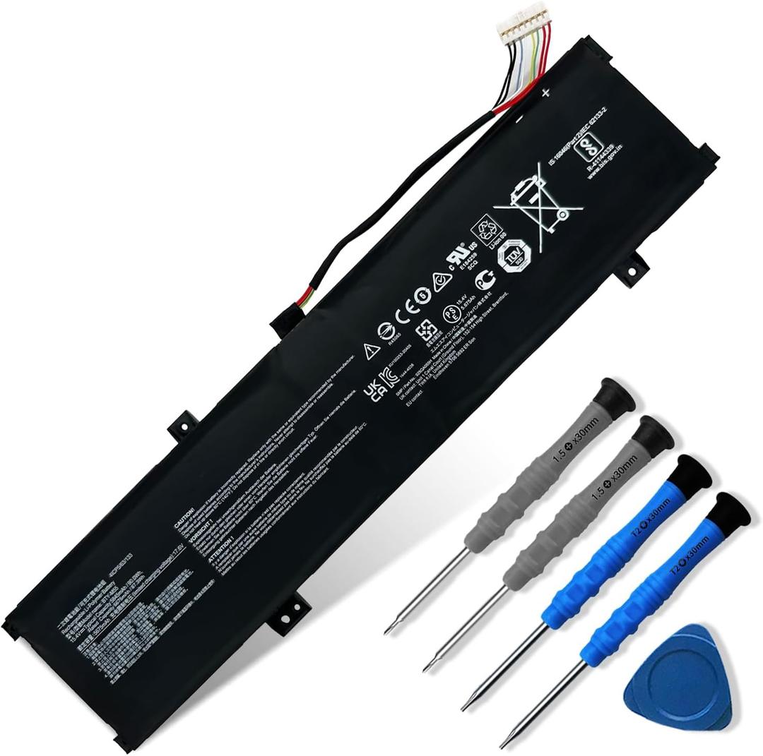 Dentsing BTY-M55 90Wh Laptop Battery for MSI Alpha 15 A3DDK A4DEK B5EEK B5EX Alpha 17 B5EEK Pulse GL66 12UGK Sword 15 A11UG Series 925QA055H 4ICP5/63/133 15.4V 5845mAh