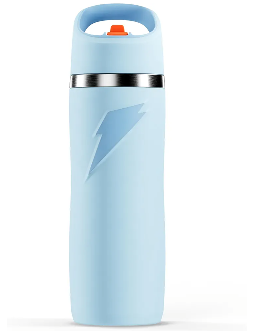 Gatorade 'Overtime' 22oz Stainless Steel Water Bottle, Straw Cap, Blue