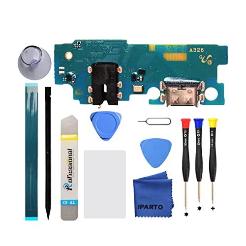 iParto Charging Port Replacement for Samsung Galaxy A32 5G A326U(Not for 4G A325) Charging Port Replacement Kit for Galaxy A32 5G SM-A326U SM-A326U1 USB Flex Dock Connector Replacement