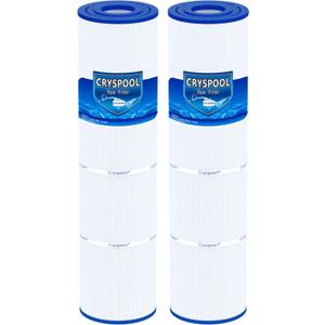 Cryspool 04086 Filter Compatible with Rainbow RTL-75, Custom Molded Products 25390, C-4975, PRB75, R173435, 17-2632, 75 Sq. Ft Spa Filter Cartridge, 2 Pack