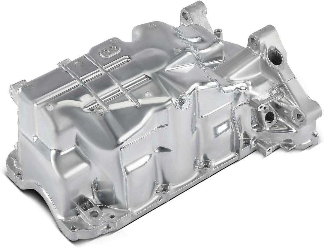 YHTAUTO Engine Oil Pan w/Drain Plug Replacement for Honda Fit 2009 2010 2011 2012 2013 L4 1.5L w/Automatic Transmission