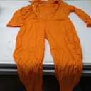 ReneeCho Orange Prisoner Jumpsuit Jailbird Costume Men Adult Halloween Inmate Onesie (X-Large)