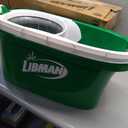 Libman Tornado Spin Mop System and 1 Refill, Mop and Bucket with Wringer Set for Hardwood Floor Cleaning, 2 Total Heads Included
