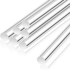 12 Inch Acrylic Dowel Rods for DIY Crafts 0.5 Inch Diameter Acrylic Round Rods Clear Acrylic Dowel Rods for Plant Stakes Curtain Pulls Retaining Rods Shower Rods (6)