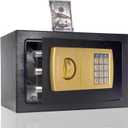 Piggy Bank Safe for Adult with Password, Large Metal Money Bank, Boy and Girl Coin jar for Honeymoon Trips, Birthday Gifts, College Funds, Car Funds (Black)