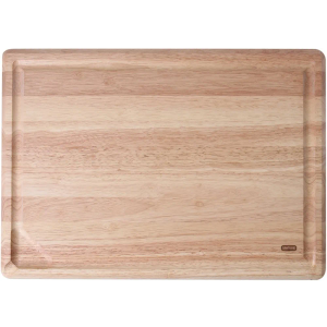 Dexas Rubberwood Pour Spout Cutting Board – 21" x 15" x 1" | Juice Groove, Easy-Pour Corner, Heavy-Duty Wood Board for Carving & Chopping