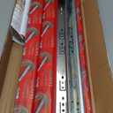 22 inch Drawer Slides 6 Pairs (12pcs) Soft Self Close 3 fold Full Extension Ball Bearing Cabinet Drawer Glides Side Mount for Dresser, Cabinet, Kitchen 100 LB Capacity 22" Silver