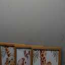 3 Set Safari Nursery Wall Decor, 11x16 Inch Framed Cute Giraffe Elephant Tiger Print Sign, Jungle Theme Cartoon Animal Wall Art for Baby Girl Boy Room Decoration, Natural