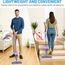 IOPRETTY Spray Mops for Floor Cleaning - Wet Dry Mops with 6 Disposable Pads for Swiffer Powermop - Refillable Bottle for Hardwood Tile Home Kitchen - Absorbs Pet Hair Dust Stains (Gray)