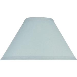 Aspen Creative 58702A Empire Uno Lamp Shade in Powder Blue, 4" Top x 11" Bottom x 7" Slant Height, Slip UNO 33mm