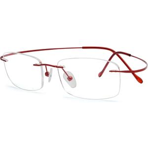 Eyekepper Titanium Rimless Reading Glasses Readers Women Red +2.0 (Lens Width 51mm-red)