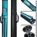 BY SPORTS 2x2 Hard cue case Oval Pool Cue Billiard Stick Carrying Case