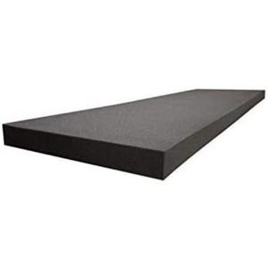 GoTo Foam 2" x 24" x 72" Black Upholstery Foam Sheet - 1.8 Density, Firm (44 ILD), Open-Cell Polyurethane - Cushion Replacement, DIY, Soundproofing