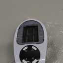 Mini Plug in Heater, Portable Wall Space Heater with Remote, Small Wall Outlet Heating with Adjustable Thermostat and 12H Timer, LED Display for Home Office Bathroom Indoor Use (Ivory)