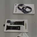 Luxury Titanium Silicone DualLayer Link Bands Compatible with Apple Watch Band Ultra 3/2/1 49mm 46mm 45mm 44mm 42mm, Men Women Magnetic Clasp Metal Bracelet for iWatch Series 11 10 9 8 7 6 5 4 SE (BlackBlack, 49mm/46mm/45mm/44mm/42mm(Series 3))