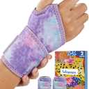 2 Pack Wrist Brace for Women, Adjustable Fits Both Right & Left Hands for Night Support Tendonitis Carpal Tunnel Arthritis Lifting Arthritis Tennis Sprained Typing Sports, Tie-Dye Print