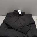 Flygo Winter Cropped Puffer Jacket Coats for Women 2025 Short Warm Quilted Jackets Outerwear with Pockets (Large, Black)