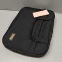 NISHEL Travel Toiletry Bag for women, Portable Hanging Organizer for Travel-Sized Shampoo, Conditioner, Brushes Set, makeup Accessories, Medium Size, Black