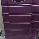 Rockland Melbourne Hardside Expandable Spinner Wheel Luggage, Checked Large 28", Purple