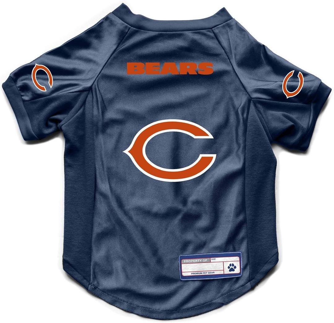 Littlearth NFL Stretch Pet Jersey- Officially Licensed Teams (Large, Chicago Bears)