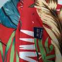 Boys Hawaiian Shirt Short Sleeve Cotton Button Down Shirt, Kid Teen 10-11T (Red)