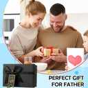 2 Pair Funny Best Dad Novelty Crew Socks With Gift Box | Vibrant Super Dad Graphic Printed Cotton Socks Thoughtful Present Choice for Fathers Day Birthday (Black)