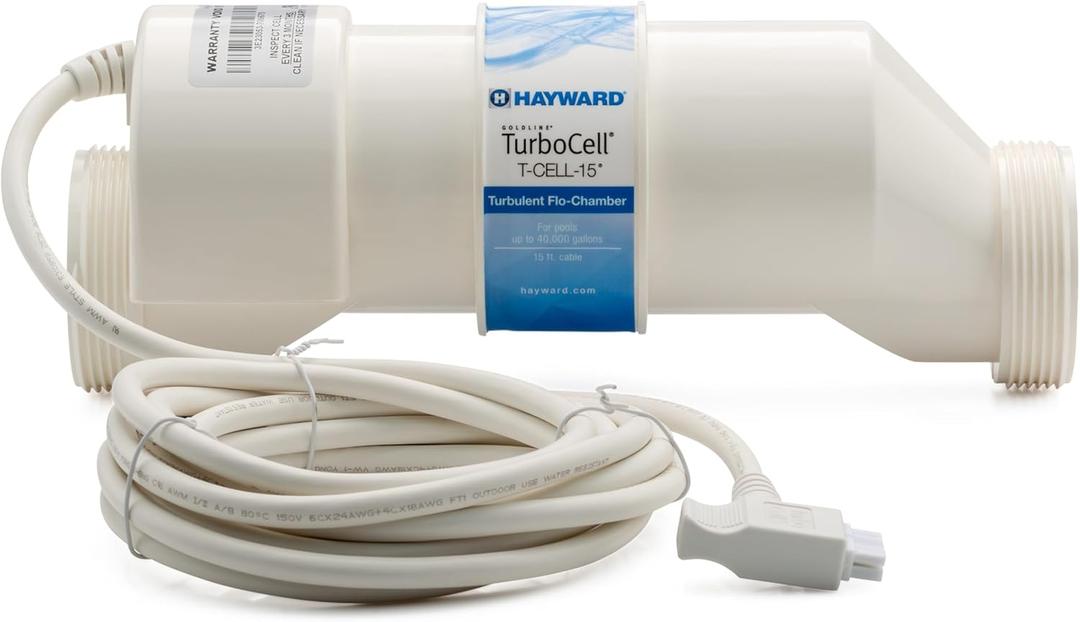 Hayward W3T-CELL-15 TurboCell Salt Chlorination Cell for In-Ground Swimming Pools up to 40,000 Gallons