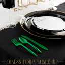 2 x PLASTICPRO 1000 piece Cutlery Combo set of Green Plastic Forks, Spoons, and Knives Disposable Colored Cutlery Bulk Pack Variety Pack for Party Home Office