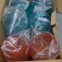 Gerrii 24 Pack 12oz Plastic Stemless Glasses Bulk Colored Reusable Shatterproof plastic cups for Indoor Outdoor Dining Supplies Party 6 Colors