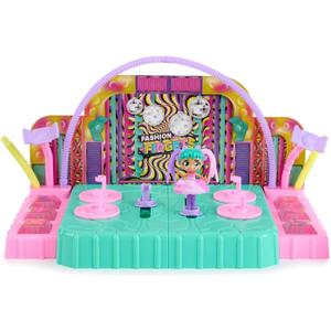 Fashion Show Playset, 2-in-1 Runway and Trading Board with Exclusive Doll
