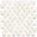 DNANAOL 70pcs Assorted Votive Candle Holders - Clear Glass Tea Lights Candle Holder in Bulk, Tealight Candle Holder for Table Centerpiece Wedding Decor Home Decoration