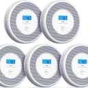 X-Sense Combination Smoke and Carbon Monoxide Detector with Voice Alerts, Smoke Detector Carbon Monoxide Detector Combo with Replaceable Battery, XP0A-SR, 5-Pack