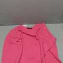 ZESICA Neon Pink Logo-Print Cotton Long-Sleeve T-shirt, L