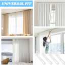 80pcs Plastic White Curtain Hooks,Adjustable Pinch Pleat Curtain Hooks Drapery Hooks for Pleated Drapes(7cm/2.76inch)