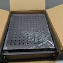 Heavy Duty 4-Panel Pegboard Wall Organizer & 32 Peg Hooks - Four Black Metal Peg Board Panels for Shops or Warehouse - Garage Tool & Walls Organizer - Modular Complete Kit With Installation Hardware