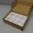 Clear Chunky Glass Lip Votive Candle Holders Tealight Votive Cups for Wedding Proposal, Spa, Aromatherapy, Meditation, 6 Counts by Shxstore